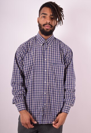 SERGIO TACCHINI MENS VINTAGE SHIRT XL MULTI CHECK 90S