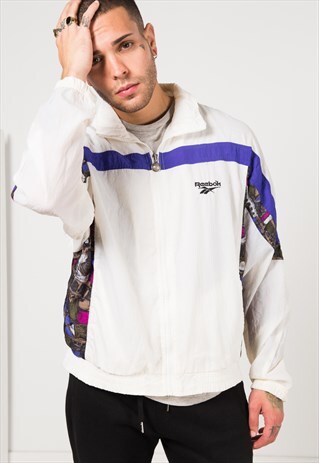 VINTAGE 80S REEBOK SHELL SPORT JACKET / S1091