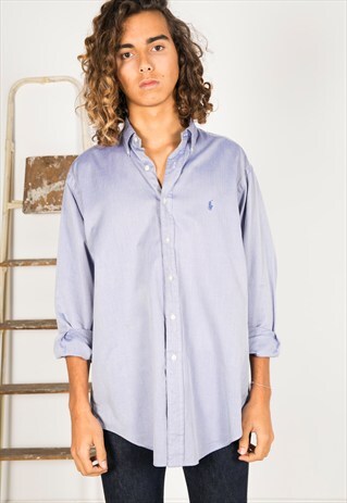 VINTAGE 80S POLO RALPH LAUREN SHIRT / R0532