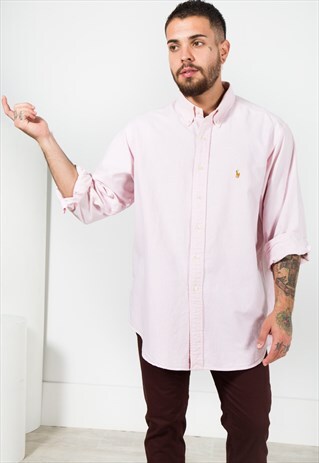 VINTAGE 80S CLASSIC POLO RALPH LAUREN SHIRT / 0081 / 507