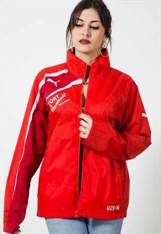 VINTAGE 90S PUMA RAINCOAT / S3540