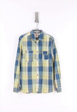 Levi's Long Sleeve Shirt in Yellow and Blue - S