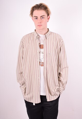 DANIEL HECHTER MENS VINTAGE SHIRT LARGE GREY 90'S