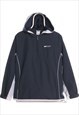 Reebok 90's Quarter Zip Waterproof Windbreaker XLarge Navy