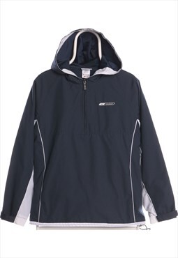 Reebok 90's Quarter Zip Waterproof Windbreaker XLarge Navy