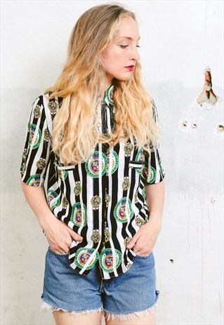 VINTAGE 90S HOLIDAY OVERSIZED SHIRT