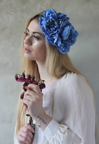 LARGE FLOWER HEADPIECE