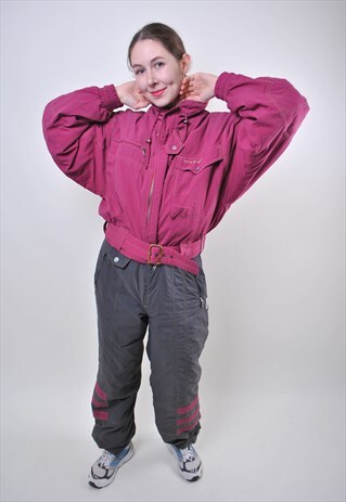 VINTAGE SCHOFFEL MULTICOLOR SNOWBOARD SUIT, WOMAN SNOW SUIT