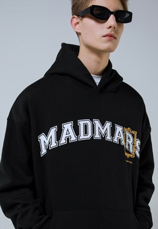 FRAME EMBROIDERY HOODIE_BLACK