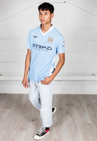 VINTAGE MAN CITY DAVID SILVA UNISEX FOOTBALL TOP