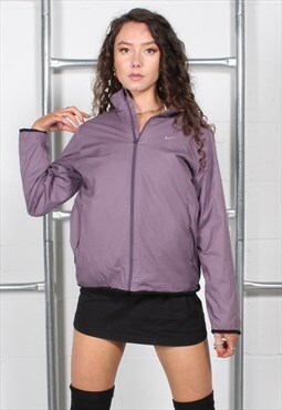 Vintage Nike Windbreaker Jacket in Purple Sports Coat Medium