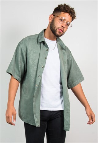 90'S PATTERNED SHORT SLEEVE SHIRT