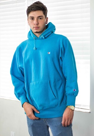 VINTAGE CHAMPION HOODIE REVERSE WEAVE LOGO 90S XL 30