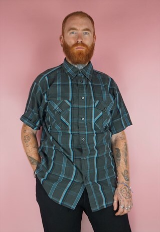 VINTAGE 1990S GREY SHORT SLEEVED SHIRT