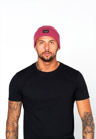 54 FLORAL WINTER BEANIE HAT - HOT PINK