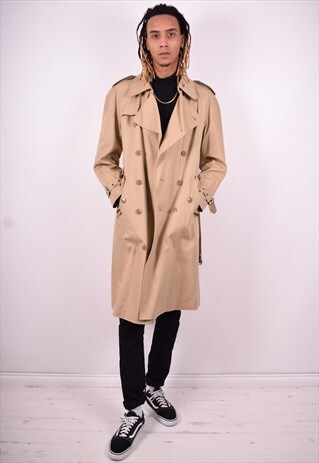 MENS VINTAGE COAT MEDIUM BEIGE 90'S