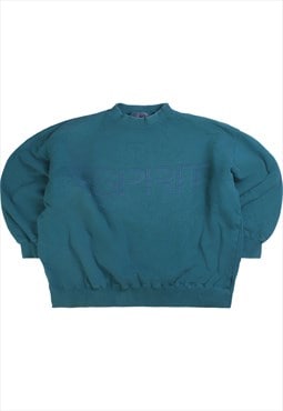 Vintage 90's Espirit Sweatshirt Plain Crewneck Turquoise