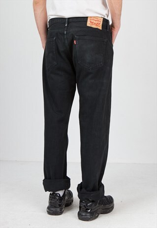 VINTAGE BLACK LEVI'S 501 FIT DENIM JEANS