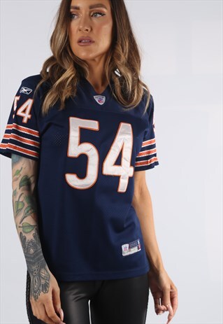VINTAGE NFL T-SHIRT FOOTBALL JERSEY TOP FITTED UK 8-10 (DAY)
