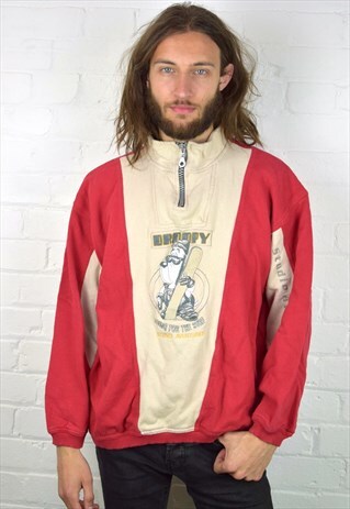 VINTAGE 90'S 1/4 ZIP SWEATSHIRT