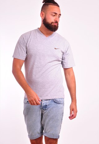 VINTAGE NIKE 90S RETRO GREY T-SHIRT
