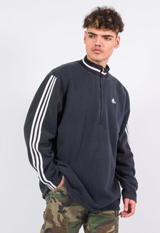 90'S ADIDAS 1/4 ZIP SWEATSHIRT