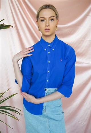 VINTAGE BLUE RALPH LAUREN SHIRT