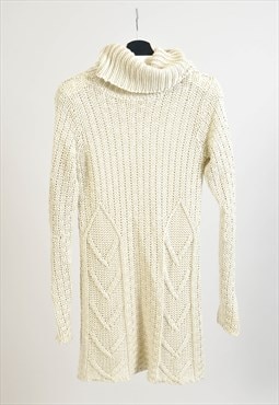 Vintage 00s knitted long jumper, mini dress