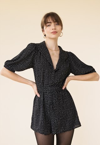 BETTE ROMPER - BLACK SPOT
