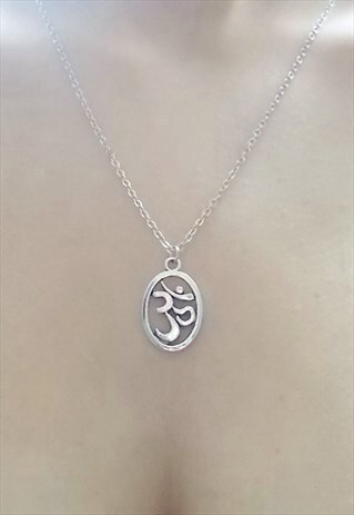 OM NECKLACE - SILVER NECKLACE