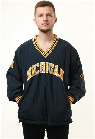 90S VINTAGE CHAMPION MICHIGAN SHELL SWEATSHIRT 14832