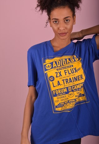 BLUE ADIDAS T-SHIRT GBT4075