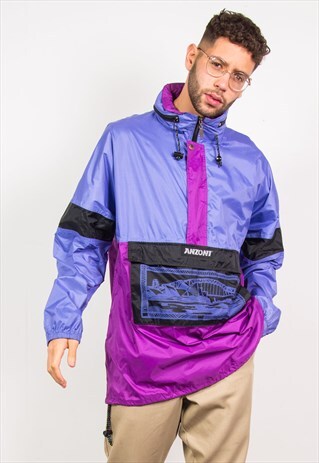 VINTAGE WATERPROOF CAGOULE JACKET KAGOUL