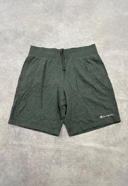 Champion Shorts Grey Sweat Shorts with Embroidered Logo