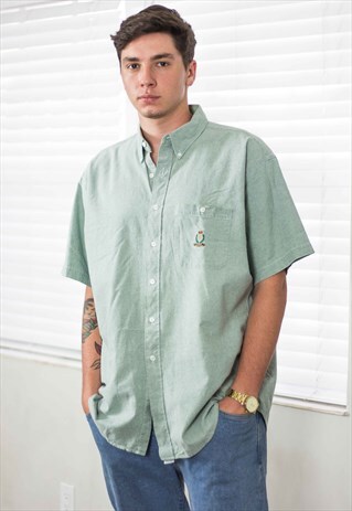 VINTAGE CHAPS RALPH LAUREN SHIRT LOGO 90S L 10.1