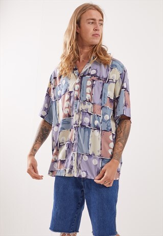 VINTAGE PATTERNED FESTIVAL SHORT SLEEVE SHIRT