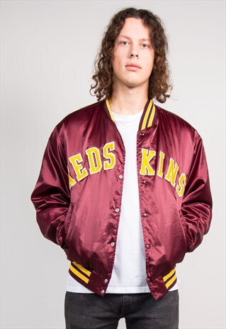 90'S VINTAGE WASHINGTON REDSKINS NFL BOMBER STYLE JACKET