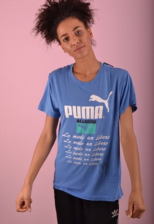 BLUE PUMA T-SHIRT GBT4357