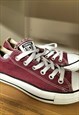 Converse Chuck Taylor Canvas Trainer Shoes Maroon UK6