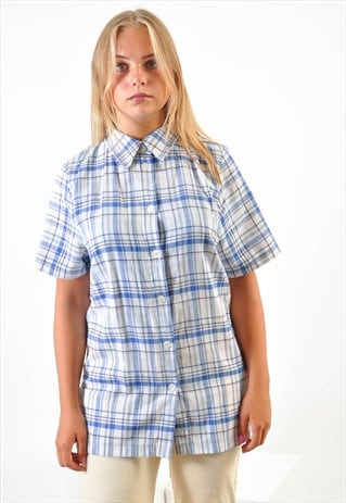 Vintage short sleeve checked shirt