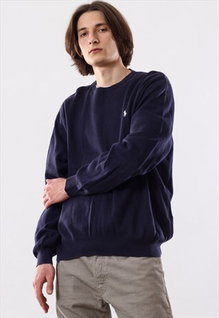 90'S VINTAGE MENS POLO RALPH LAUREN KNIT SWEATER JUMPER