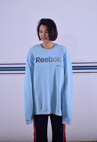 BABY BLUE REEBOK SWEATSHIRT