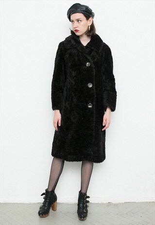 BLACK SOFT TEDDY COAT