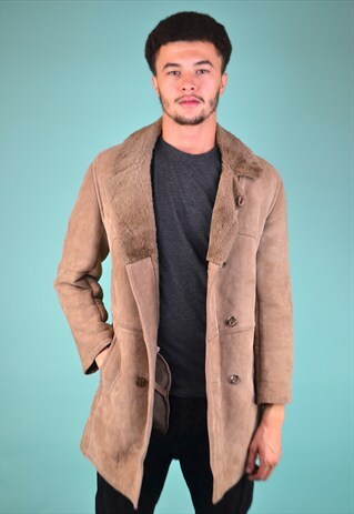 VINTAGE 90'S SHEARLING COAT