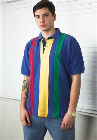 VINTAGE TOMMY HILFIGER POLO SHIRT LOGO 90S L 14.1