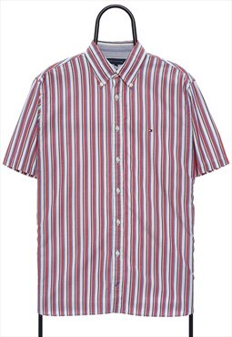 Vintage Tommy Hilfiger Red Striped Shirt Womens