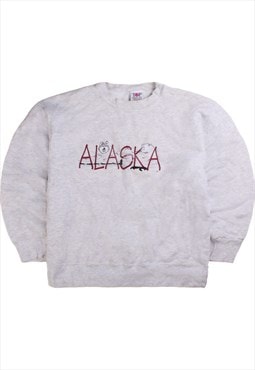 Vintage 90's Top Threads Sweatshirt Alaska Short Sleeve