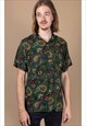Jen James floral retro festival boho shirt