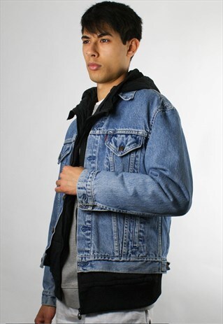 LEVI VINTAGE DENIM JACKET, LIGHT DENIM, L/ XL