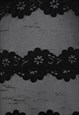 VINTAGE BLACK LACE SHEER SLIP DRESS - S